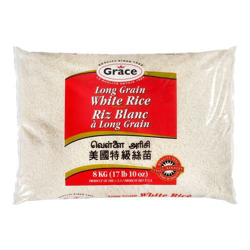 Grace Long Grain Parboiled Rice 8kg